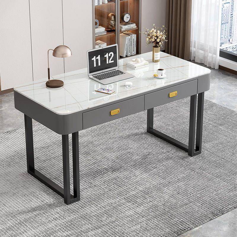 钢化玻璃电脑桌台竞卧桌子女生室电书桌梳妆式台一体VJU办公桌椅