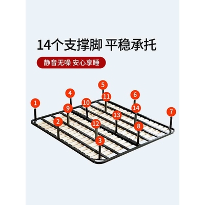 排骨架床架支撑杆床骨架子床板支撑架实木条铁架龙骨架床垫架