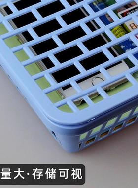 收纳文件架办公盖室桌面文件带整理tb-71161文件栏单个塑料纳盒置