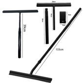 伸缩洁长玻璃水器保擦玻璃家用刮浴室擦窗器手166动杆加长地刮