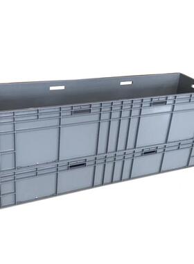 4ZOP14长方形大塑料箱物号流周转箱加厚加韧灰色汽配五金车件EU箱