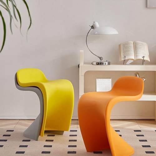 可叠放加厚潘通马凳塑料凳子家用代简约潘东椅用结实耐用现商桌备