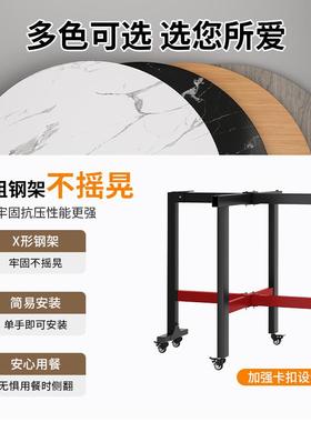 圆桌餐桌家小户型饭圆形旋转盘吃桌饭桌子酒店SMCZ-DYZ大圆10用人