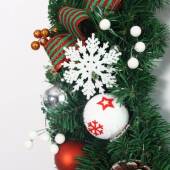 9花0cm937PVC雪花环贴球圣诞树装 圣片诞花环装 饰品新款 饰