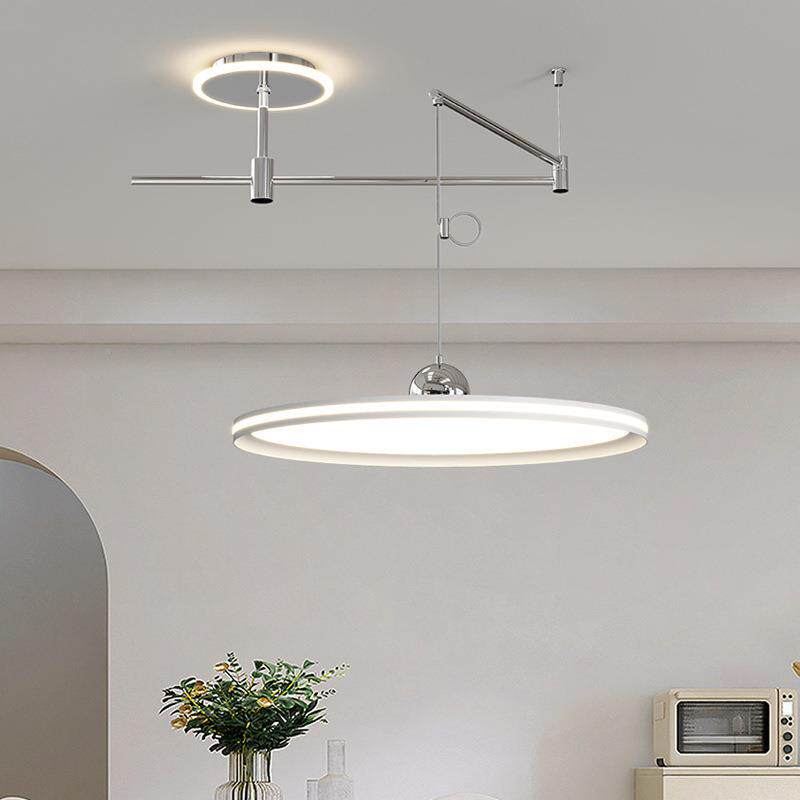 餐厅吊简约现代台全光谱护眼飞碟e吧吊线灯灯可移位轻奢T8327*ld