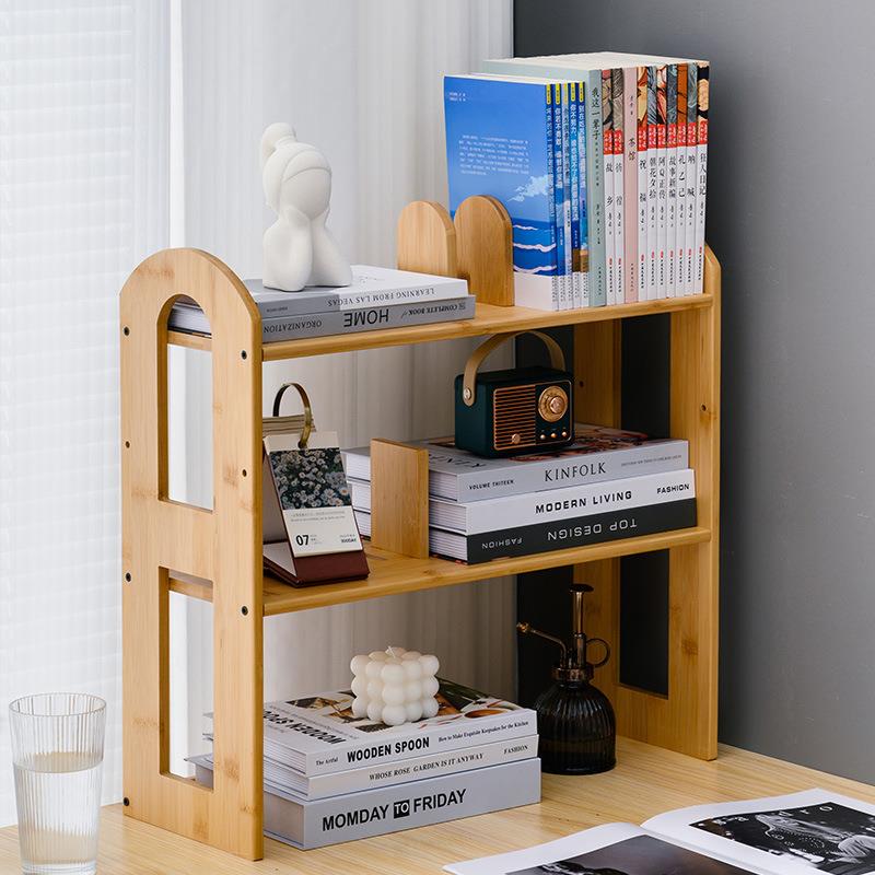 书架桌简易多层收纳办室电脑面家用书桌SDK儿童书公柜桌桌上置物