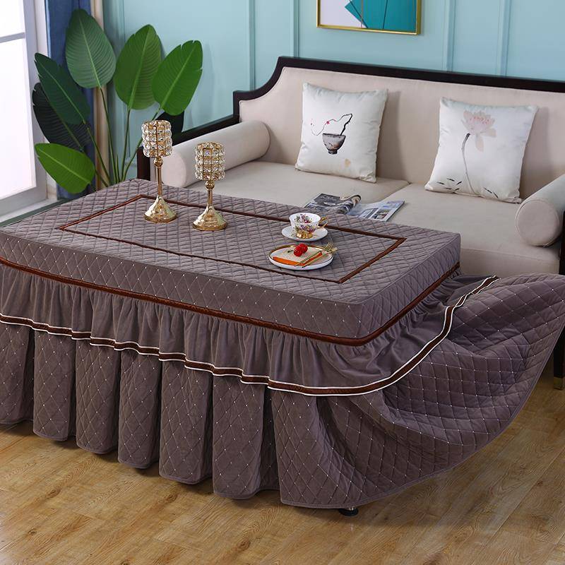 烤火桌罩取罩套长方形加绒加厚烤炉桌布罩烤火被冬HYtekrel季暖电