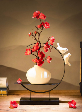 新中式禅意摆件客厅o酒柜装饰品电视柜博古架书房家居饰品腊瓶