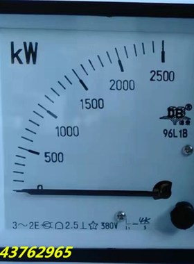 D德表 交流功f率表 96L1- 2500 4K/5A 380V 72L1-MW德庆电表