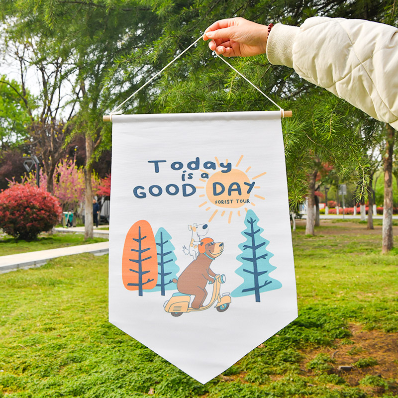 春游户外露营旗盾旗氛围旗营地旗定制野营帐篷旗挂V旗派对装饰旗