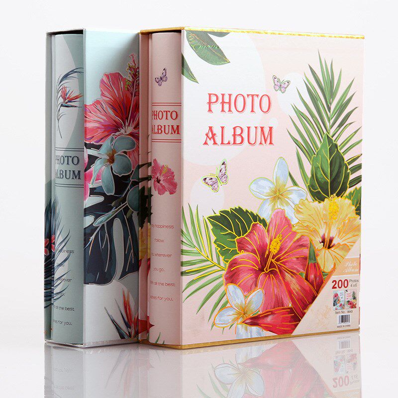 新款7寸相册200张盒装相册纪念册儿童成长册影集插页式相册本