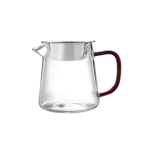 加厚耐热玻璃公道杯带茶漏套装茶海分茶器四方公杯带网过滤一体式
