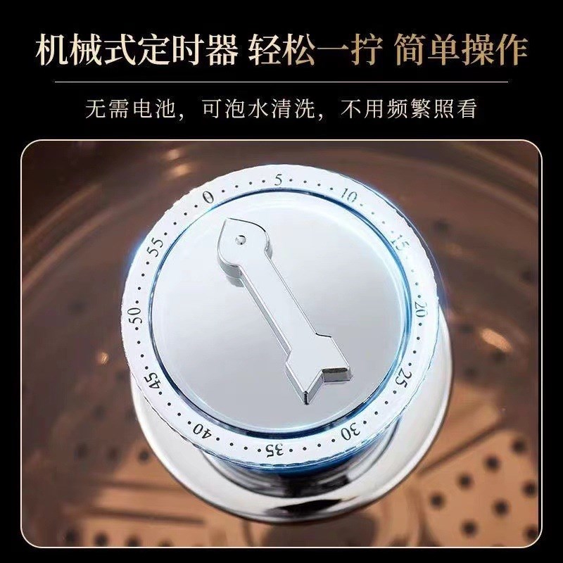 316不锈钢定时蒸锅家用加厚双层多用锅蒸格家用蒸包子蒸笼屉汤锅