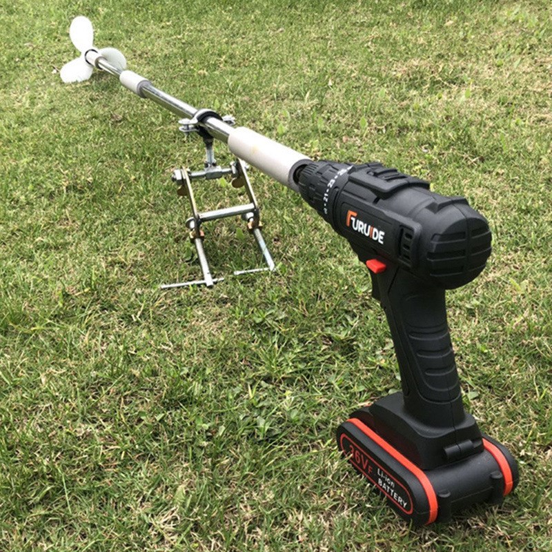 船用推进器手持电动船外机铝合金螺旋桨皮划艇电钻专用升级挂浆机