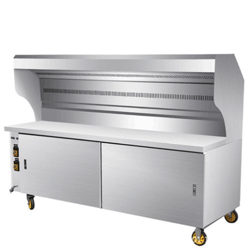 商用无烟烧烤车环保油烟净化器不锈钢户外烤架夜市摆摊移动烧烤炉