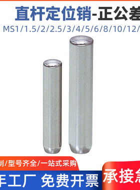 SUJ2高碳铬轴承钢圆柱销直杆定位销固定销子销钉MS2MS4MS5MS8MS10