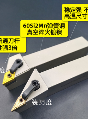 数控35度外圆车刀 机夹车床刀杆 尖刀 MVJNR2020K16 MDJNR2525M16