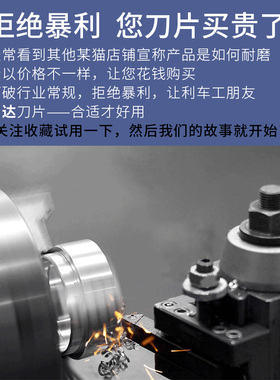 数控切槽刀片20/25方不锈钢割刀粒端面切刀片合金MGMN切断槽刀片