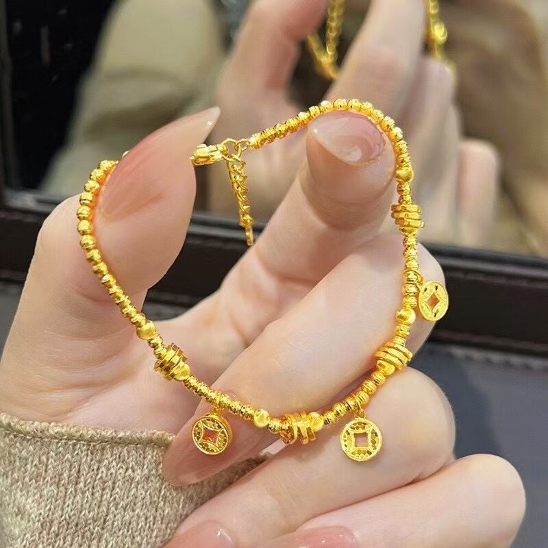 碎碎金手链金店同款钱币