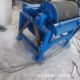 大型矿山选铁磁选机600*900永磁滚筒磁选机磁粉干湿两式用强辊除
