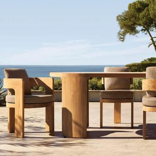 外沙发户庭花园露台防水防柚木家具组合室754外阳台院进晒口柚木