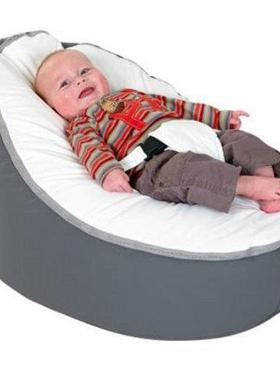 经典舒适安全21845宝宝懒沙喂发个性粒子婴儿养化床豆袋人navy