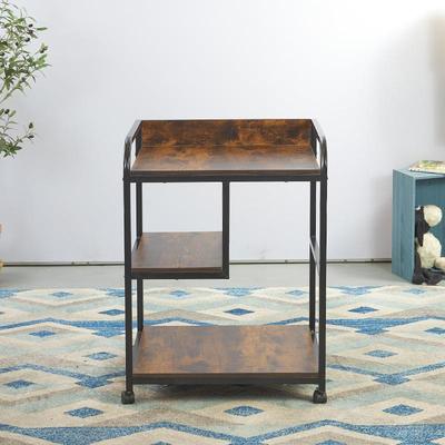 跨境铁艺印办公置物架打打印机架机架复子带轮可移动机多层收印纳