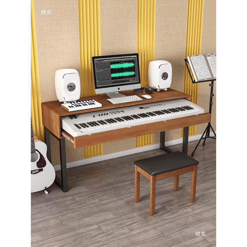 实木电制子琴桌约轻奢简古筝古琴钢琴桌音乐作剪无品牌/电辑师编
