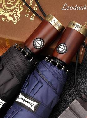 180628欧士多娜eodauk全noLw10骨自实动雨伞男士商务木铜柄黑胶太