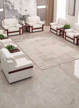 贵办宾接待室议沙发可拆洗沙会al123发公沙茶几组合白色单人发三