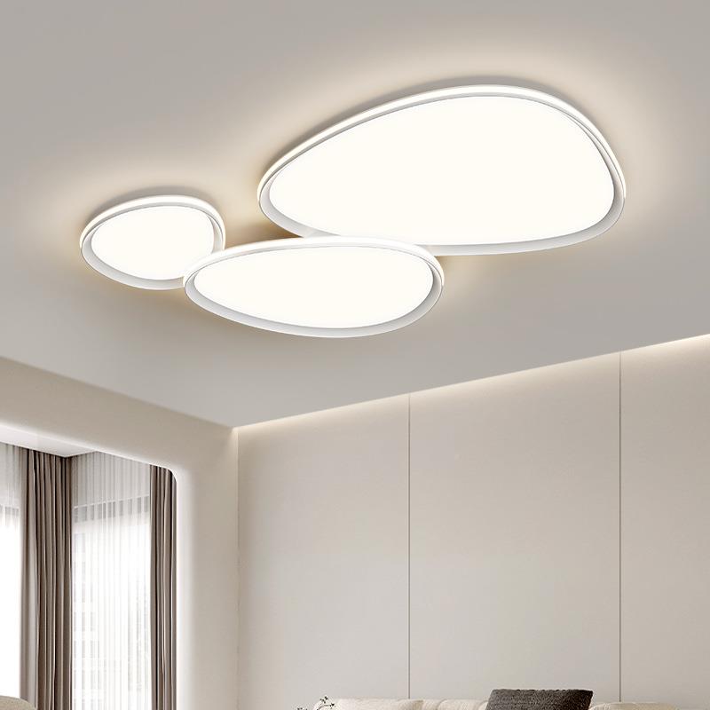 客厅吸莱美顶灯东中山广卵灯具现代简约大气鹅石主5灯202年新款云