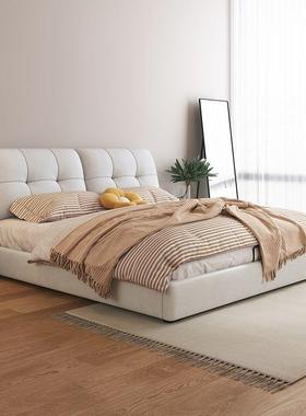 简约代奶米油人风床主卧1.5科技布床实木CVC双1.8x2现米软床