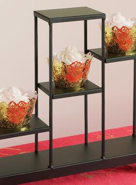 饰中式甜品台摆件古复婚礼展示架国寿宴装蛋糕F76559S7茶歇摆台风