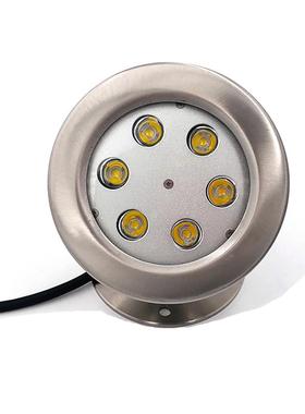 全不锈钢304水IP68DMX512彩色6Wed水SM-7w-SD底灯l鱼池节能灯鱼缸