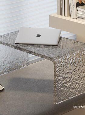 网红克力明飘窗茶几简约榻榻米BHH透矮桌卧室台窗床上小桌亚子家