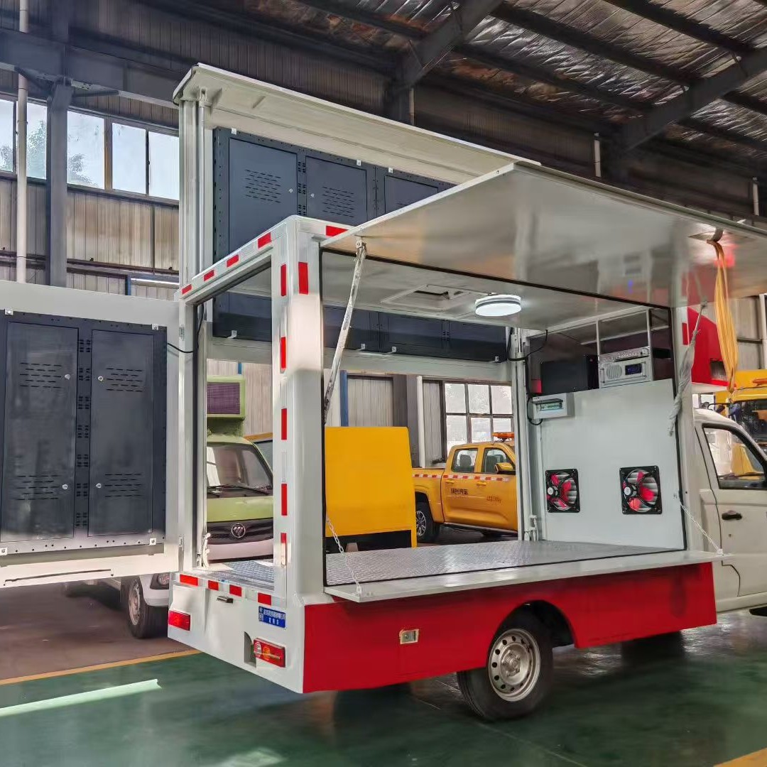 小型流动舞台车厂家双排座程力直供送车到家广告车广告宣传车