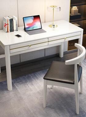 木书桌新式双人办公桌简实台约现代电脑式桌家用卧室OUX中成人写