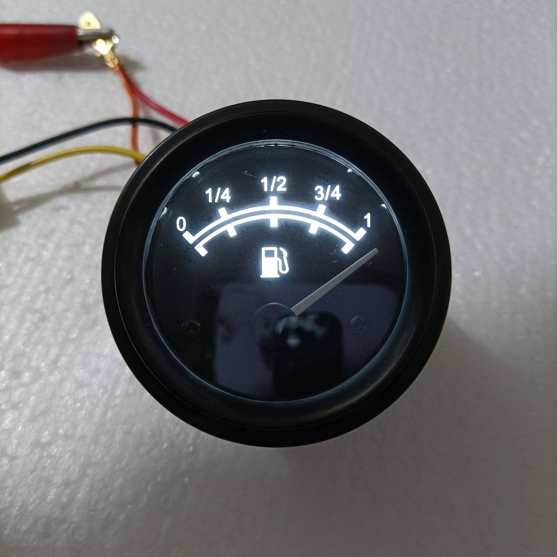 12V24柴油V表油量表改装燃货ld55ryb车汽车挖机工程车油表汽油油