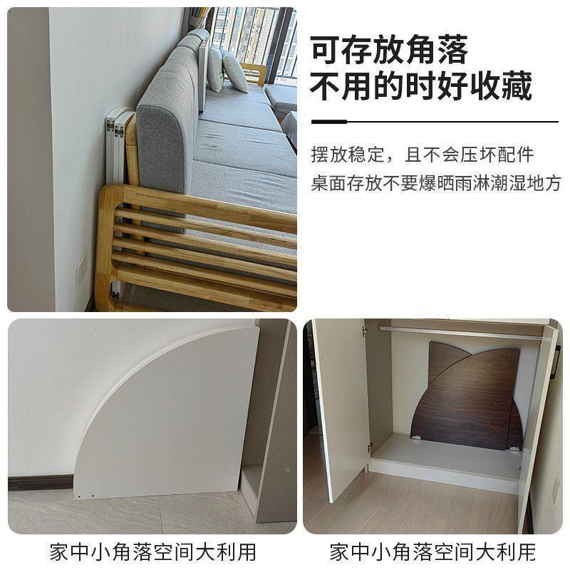 圆桌台面板可折叠桌板四分大台家用饭店餐桌可折拆AL655679面卸收