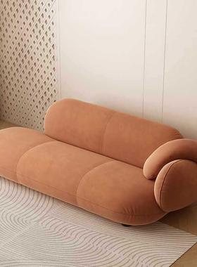 意式极简榻贵椅卧室懒人妃小沙发床边休贵妃酒店民宿QLC单人美息