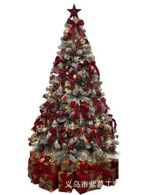 1境2025紫慕新品圣诞植绒落雪红/色20246826家用套餐.51.8/2.1圣