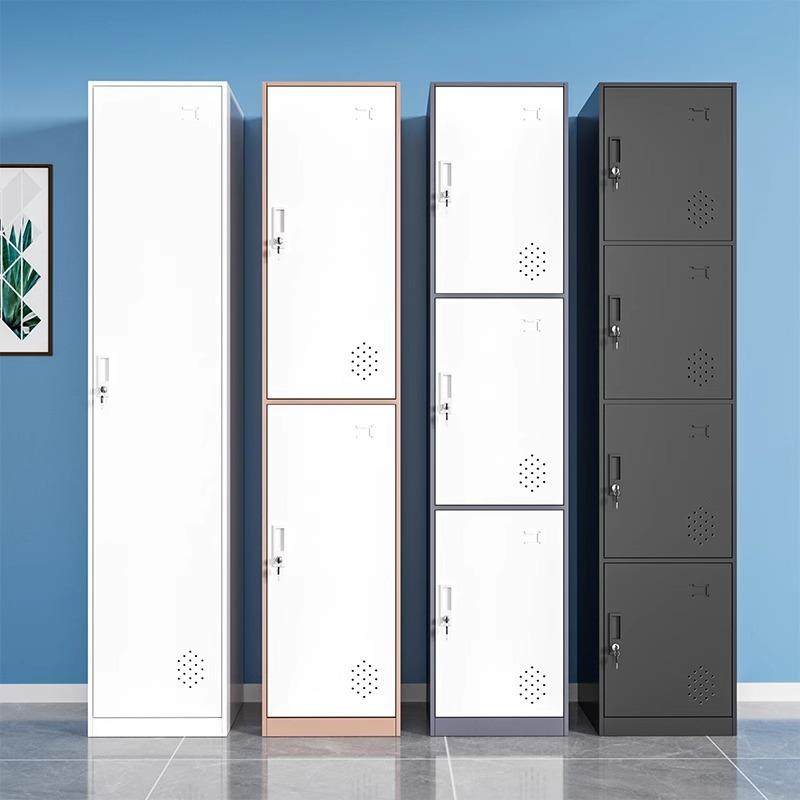 单门更衣柜铁柜皮储MH002物柜带易锁舍存包柜宿收纳办公室简衣柜