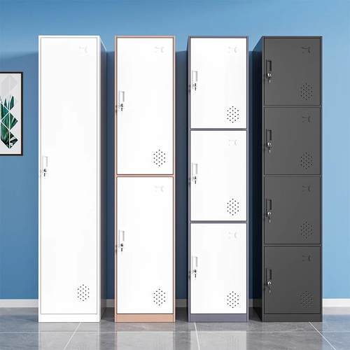 单门更衣柜铁柜皮储MH002物柜带易锁舍存包柜宿收纳办公室简衣柜