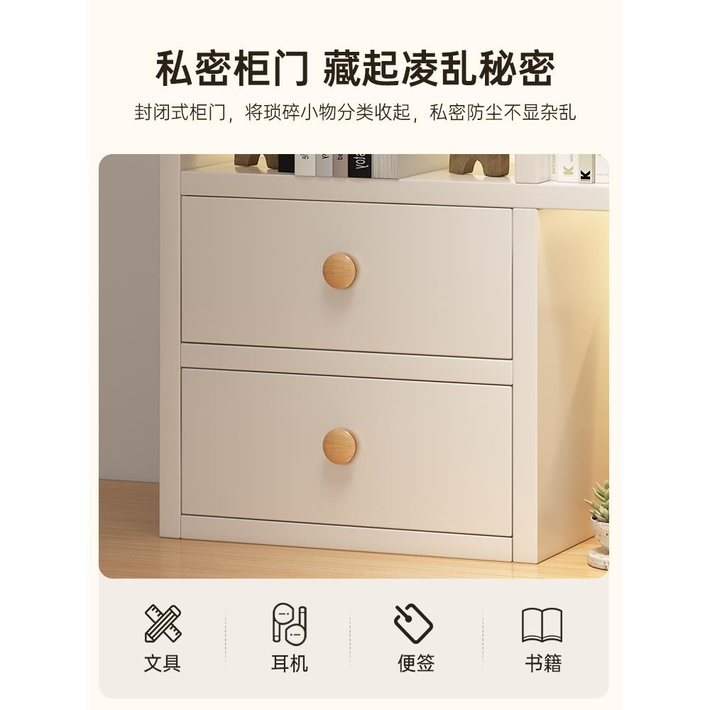 多书架桌F77T9H96面置物架生学家用书桌小型书柜公办室桌上层收纳