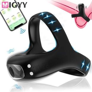 Vibrating Cock Ring for Men Silicone Vibration Penis Rings M