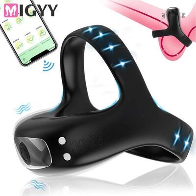 Vibrating Cock Ring for Men Silicone Vibration Penis Rings M