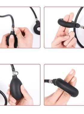 Silicone Inflatable Penis Ring Enlargement Delayed Ejaculati