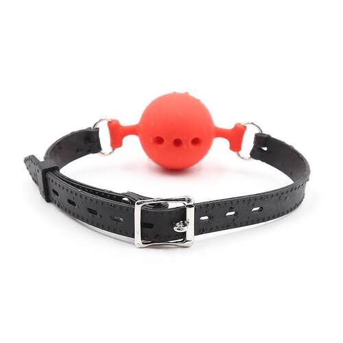 Sex Open Mouth Gag Ball All Silicone Black Strap Bdsm Gag Wi