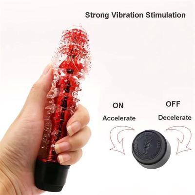 Realistic Jelly Dildo Powerful G-Spot Vibrator for Women Cli