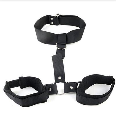 Neck to Wrist Restraints kit Sexy women BDSM Fetish Behind
